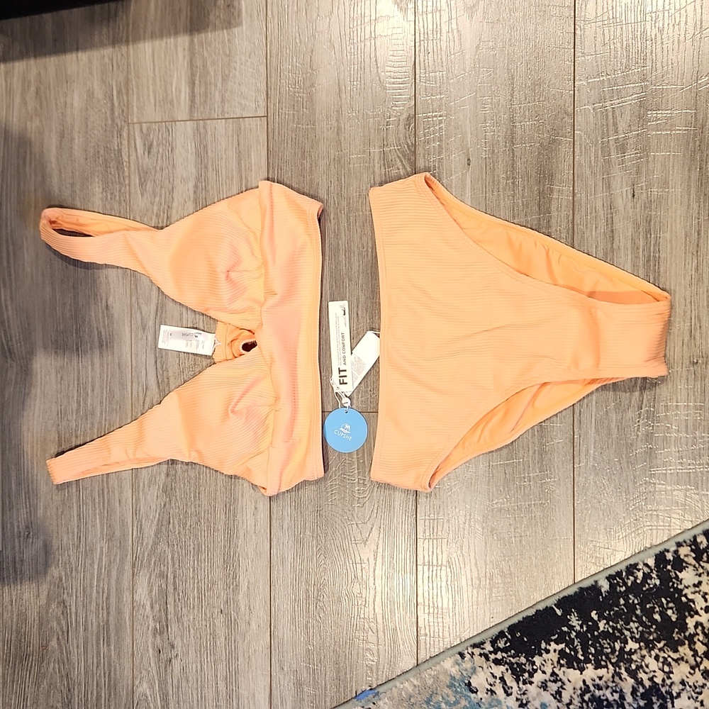Peach Bikini Set